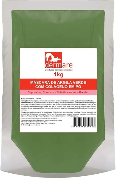 Argila Verde com Colágeno Dermare 1kg